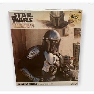 Star Wars The Mandalorian Prime 3D Puzzle 500 Pieces Lenticular Box  Disney New